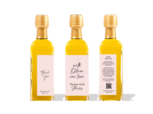 With Olive Our Love Infused Olive Oil Favor