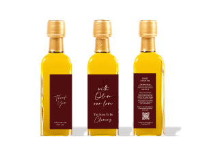 With Olive Our Love Infused Olive Oil Favor