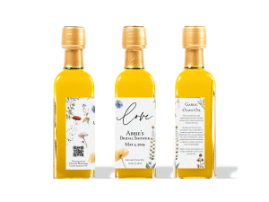 Wild Flower Theme Infused Olive Oil Favor