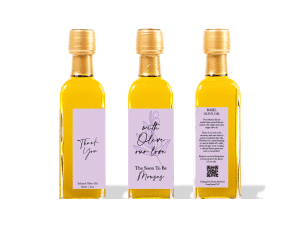 With Olive Our Love Infused Olive Oil Favor