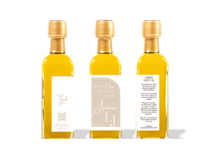 Neutral Color Monogram Olive Oil Favor