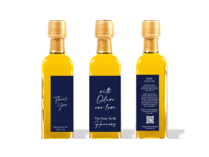 With Olive Our Love Infused Olive Oil Favor