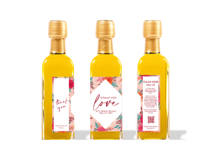 Pink And Flirty Floral Infused Olive Oil Favor