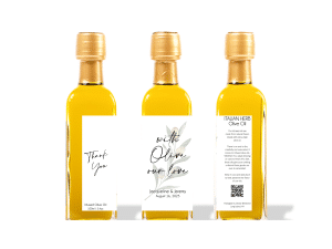 With Olive Our Love Infused Olive Oil Favor